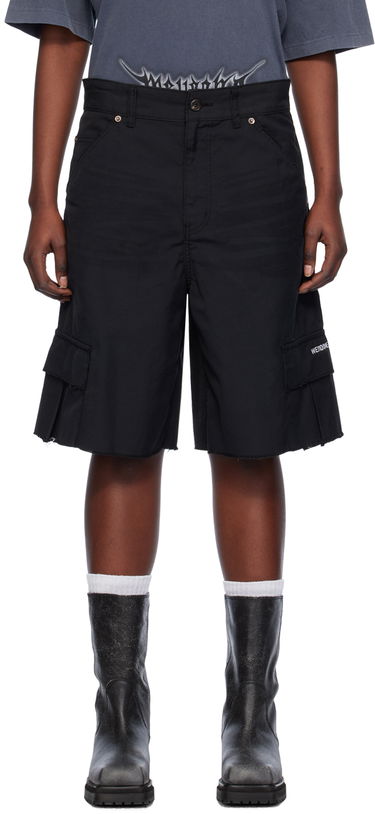 Kratke hlače We11done We11done Cropped Cargo Shorts Crna | WD-DP0-24-344-M-BK, 0