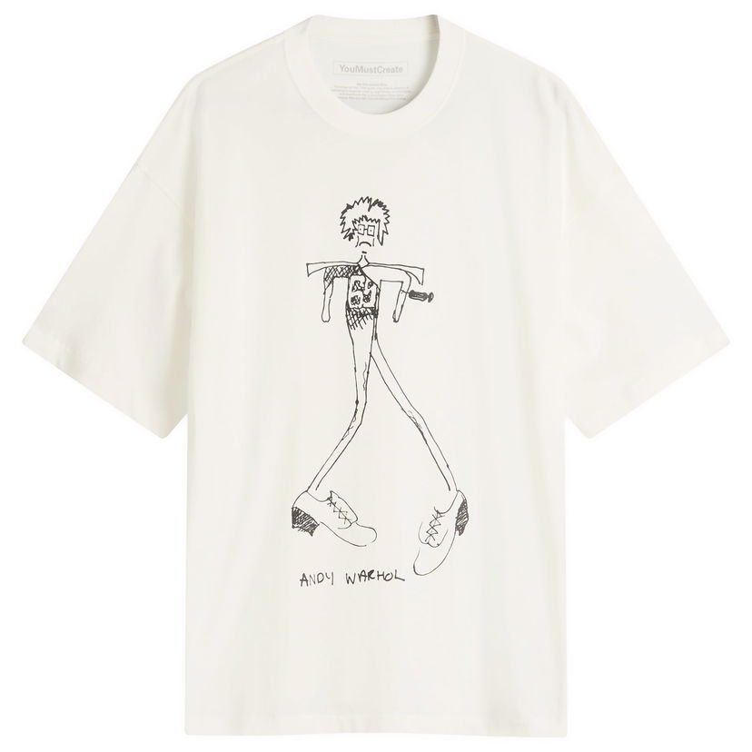 Majica kratkih rukava YMC Bat Girls & Acid Boys Andy Warhol T-Shirt, Size Small Bijela | P6OZL-WHT