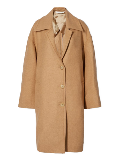 Kaputi Palm Angels Round Logo Coat Bež | PWEA059F21FAB0016101