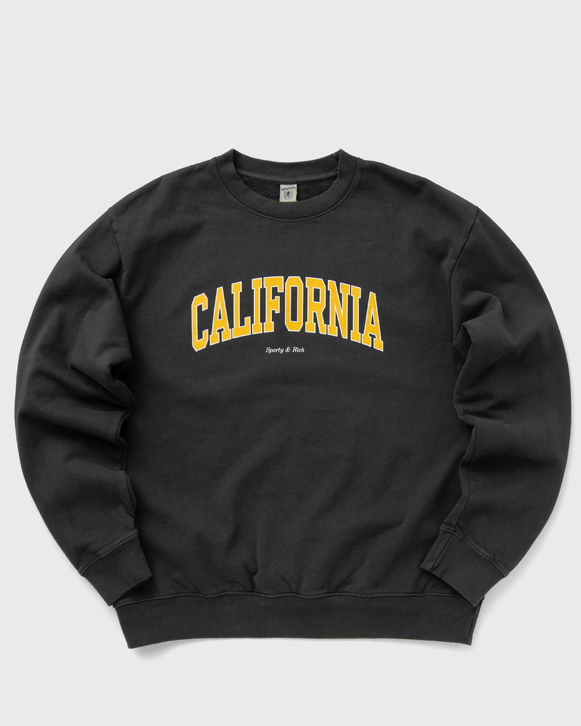 Dukserice Sporty & Rich California Crewneck Faded Crna | WS067S405CF