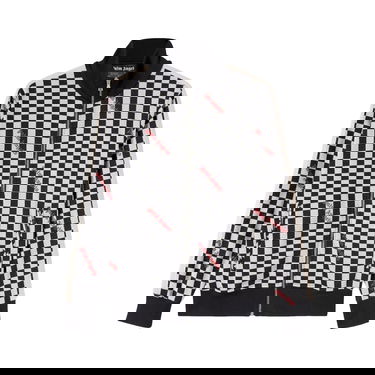 Jakna Palm Angels Jacquard Damier Classic Track Jacket Crna | PMBD001F22FAB0041025, 1