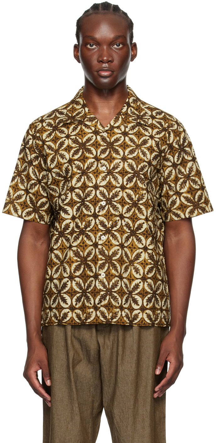 Košulja Universal Works Universal Works Camp Shirt Smeđa | P3058