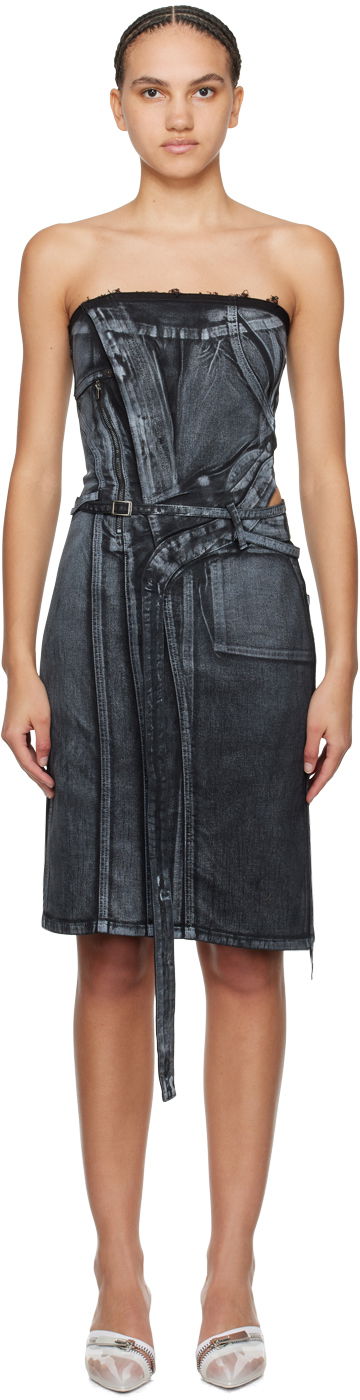 Haljina Ottolinger Ottolinger Belted Denim Minidress Plava | 1704912