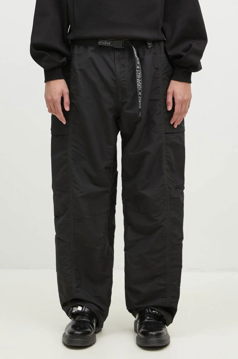 Cargo hlače GRAMICCI Patchwork Wind Short Pants Crna | GUP4.F3003.M