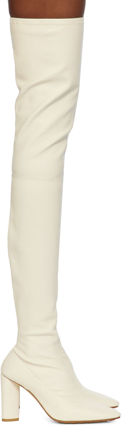 Tenisice i cipele Bottega Veneta Over-The-Knee Boots Bijela | 775453 VBP40