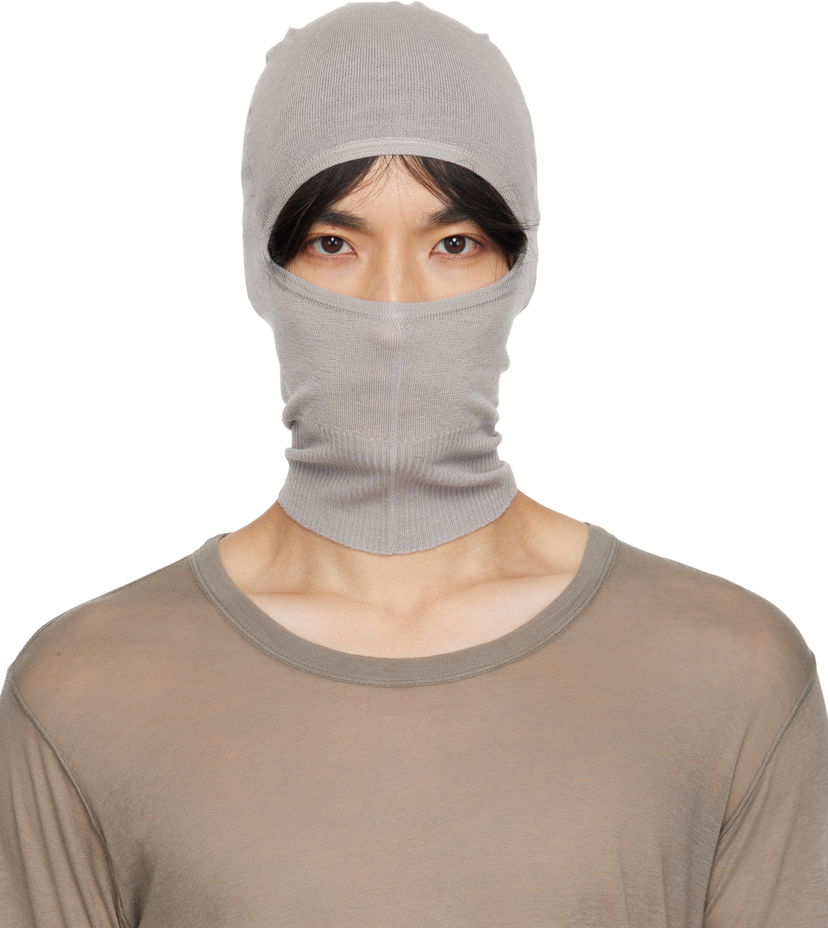 Šešir Rick Owens Rick Owens Concordians Skull Balaclava Siva | RU02E1478 WS