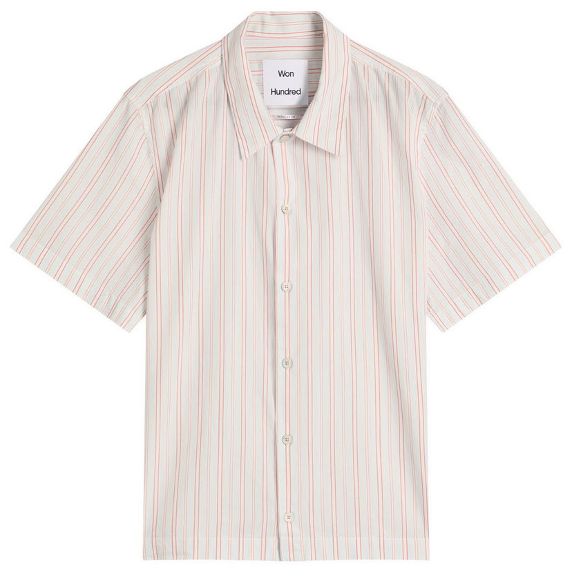 Košulja Won Hundred Kirk Stripe Short Sleeve Shirt, Size Small Bijela | 3711-14286