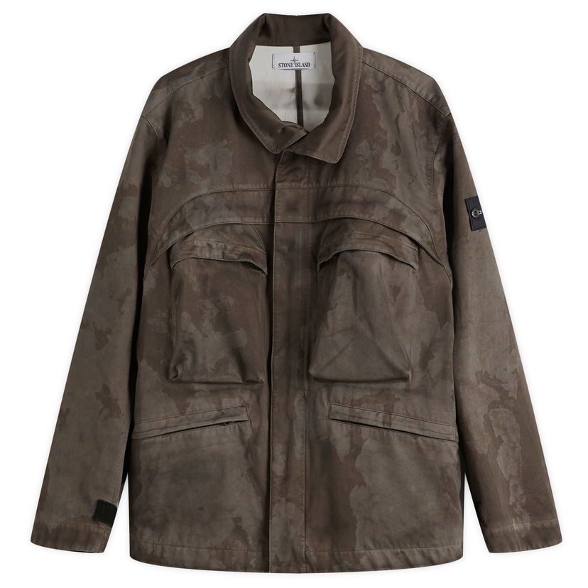 Jakna Stone Island Stone Island Laser Camo Field Jacket, Size Large Smeđa | K1S154100022-V0054