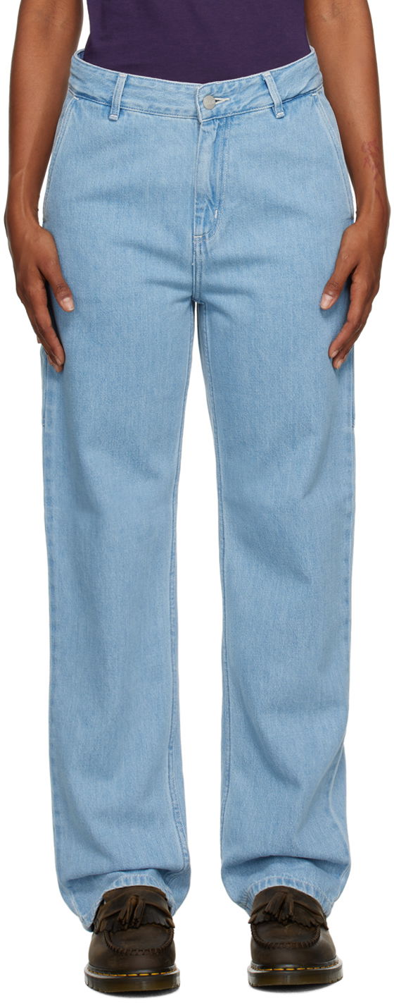 Jeans Carhartt WIP Straight Leg Jeans Plava | I031251 0112