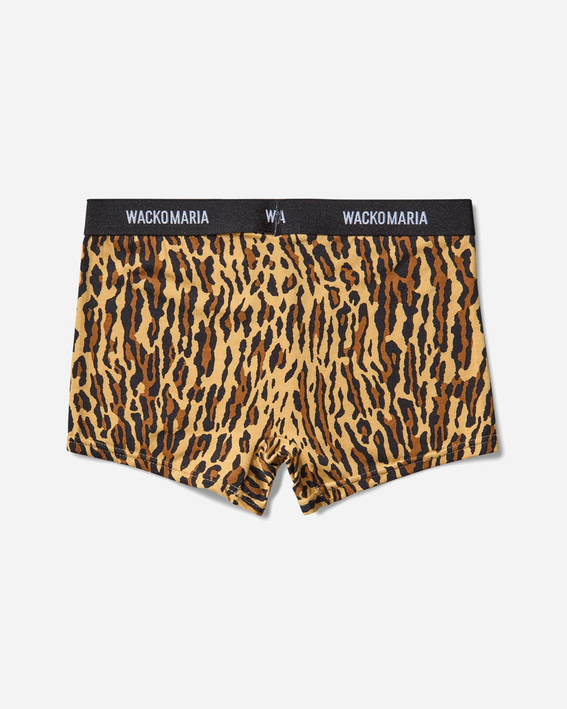 Bokserice WACKO MARIA Leopard Boxer Briefs Smeđa | WMGP-BR11 BEIGE