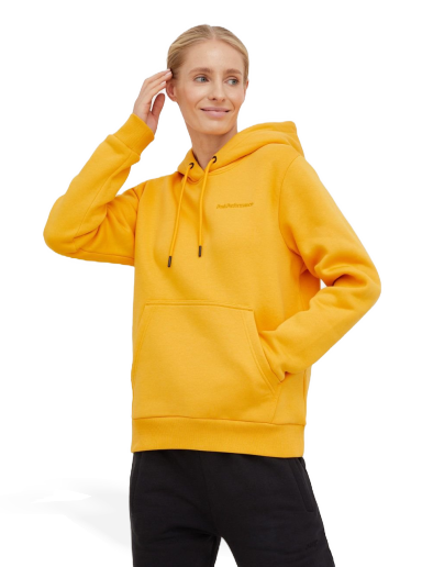 Dukserice Peak Performance W Original Small Logo Hoodie Narančasta | G78115