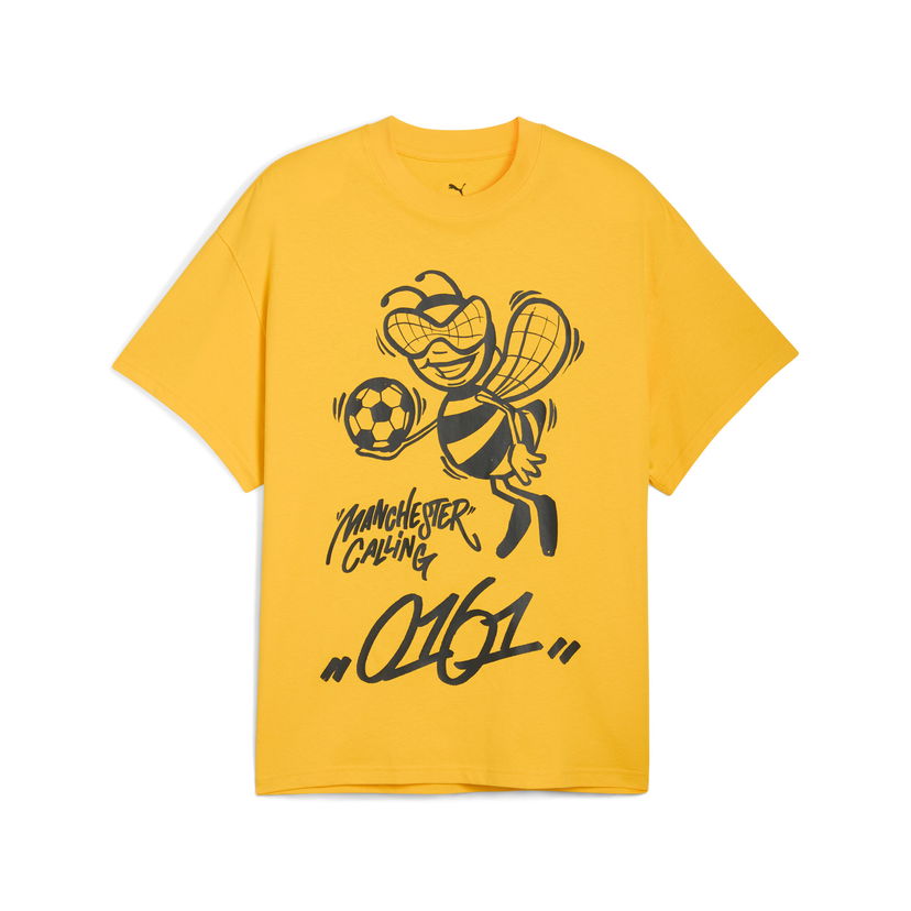 Majica kratkih rukava Puma PUMA Hoops x Manchester City Men's T-Shirt Žuta | 631696_01