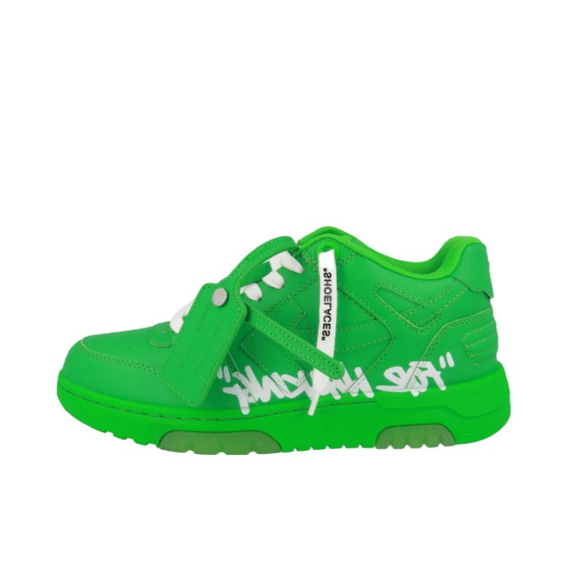 Tenisice i cipele Off-White Out Of Office OOO "For Walking" Low Tops Green Zelena | OMIA189S22LEA0035501