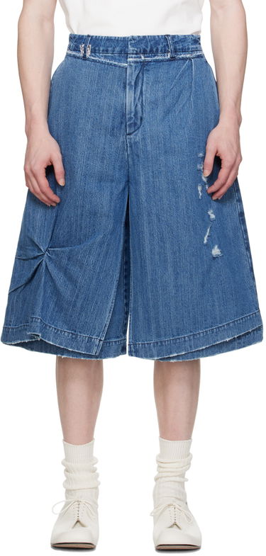 Kratke hlače ADER ERROR Distressed Denim Shorts Plava | BN01SSJE0201BL, 0