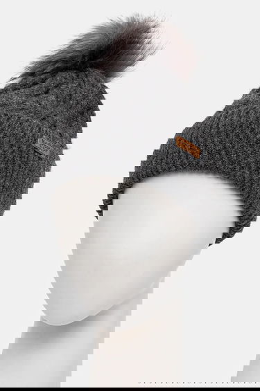 Kapica Barbour Cable Knit Pom Beanie Siva | LHA0555, 3