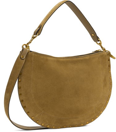 Torba za rame ISABEL MARANT Isabel Marant Oskan Soft Zipped Suede Shoulder Bag Zelena | BF0066FA-B2C03M, 2