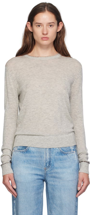 Džemper rag & bone rag & bone Indie Crewneck Sweater Siva | WAS24F045BG45, 0