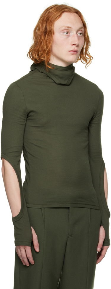 Džemper Dion Lee Dion Lee Interlock Mask Turtleneck Top Zelena | C3078F22, 3