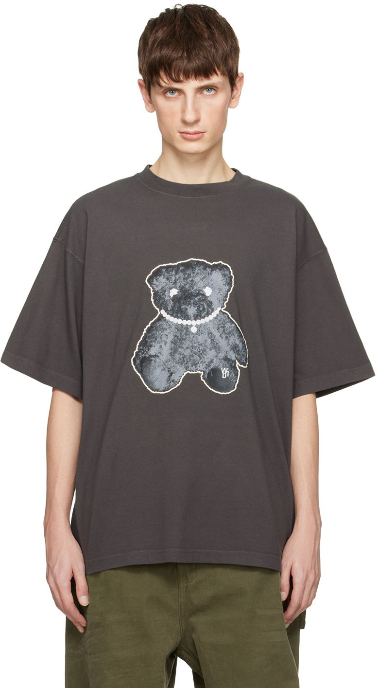Majica kratkih rukava We11done Necklace Teddy Graphic T-Shirt Siva | WD-TT9-20-117-U-CH