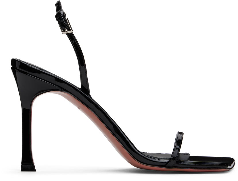 Njega cipela Amina Muaddi Amina Muaddi Maya Slingback Heeled Sandals Crna | MAYA SLINGBACK PATENT