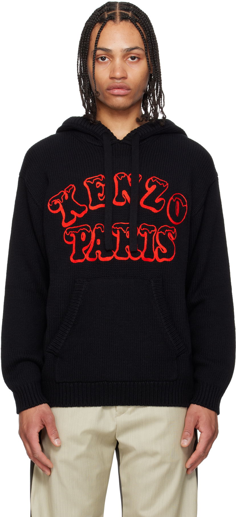 Dukserice KENZO Kenzo Paris VERDY Edition Knitted Hoodie Crna | FF58PU7103CJ