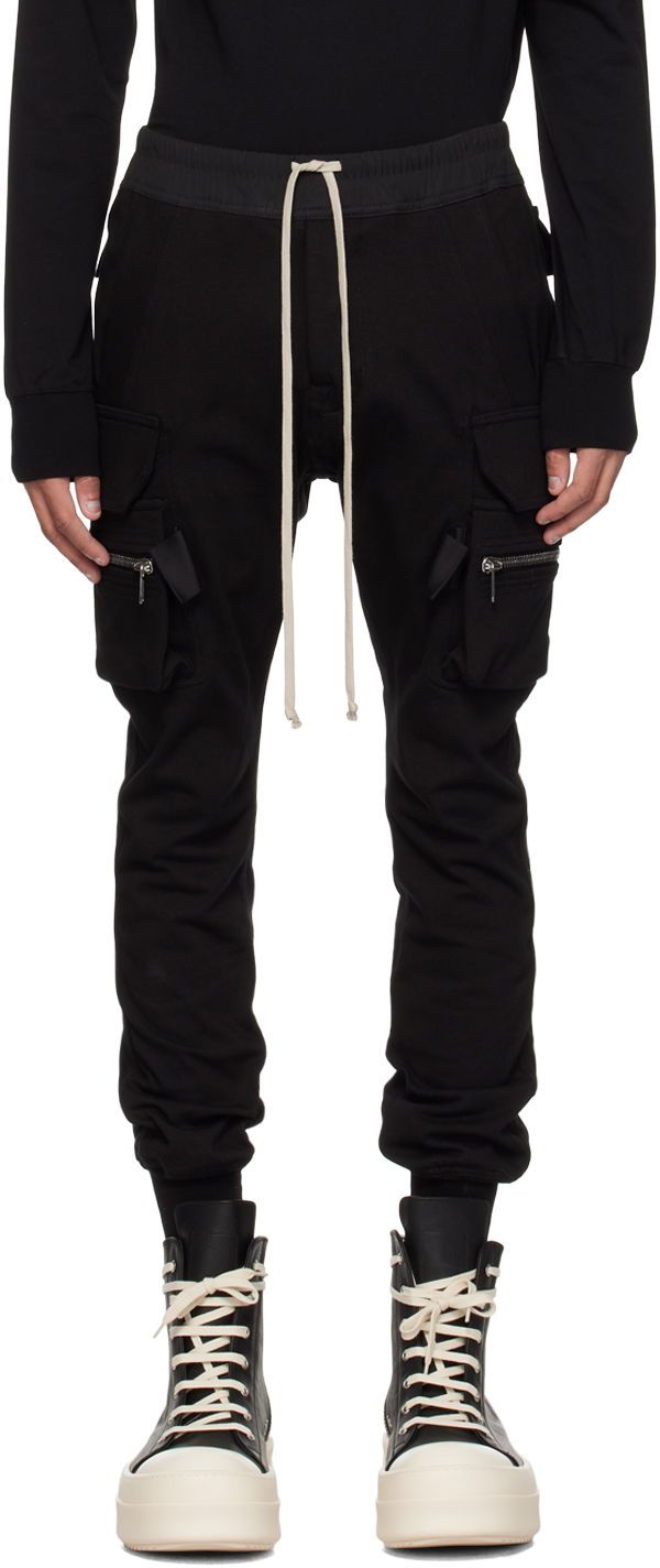 Cargo hlače Rick Owens Mastodon Cargo Pants Crna | RU01D3396 BA
