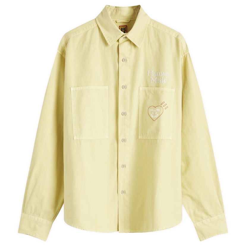 Košulja Human Made Human Made Men's Stitch Work Shirt, Size Large Žuta | HM28SH017-BG