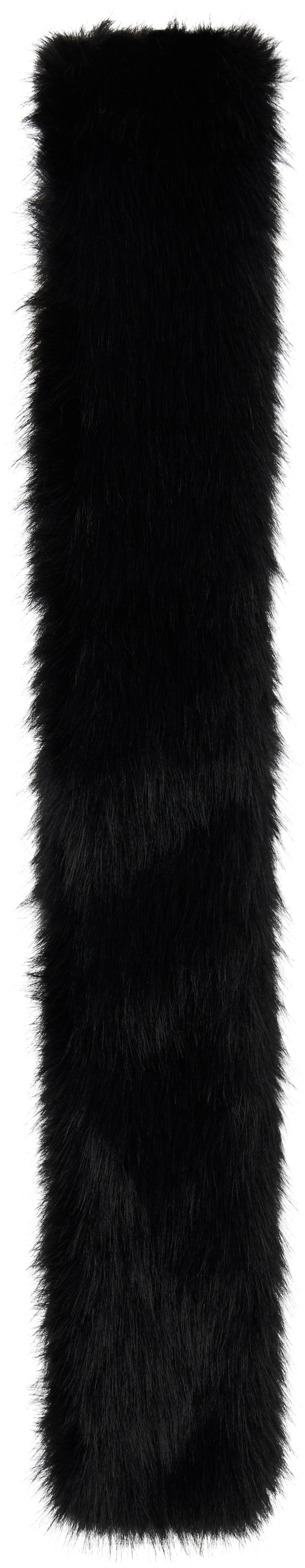 Šal Simone Rocha Simone Rocha Slim Faux Fur Scarf Crna | 1036 1090