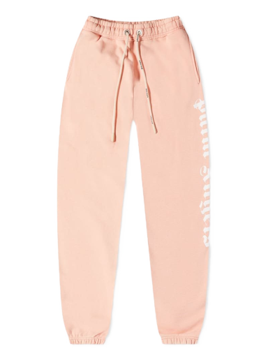 Trenirka Palm Angels Garment Dyed Logo Sweat Pant Ružičasta | PMCH011S22FLE0036767
