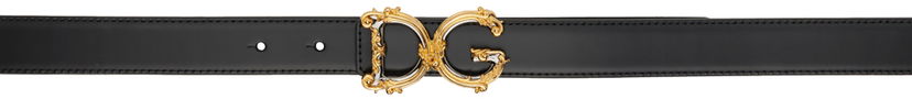 Pojasevi Dolce & Gabbana Black Logo Belt Crna | BE1348AZ831