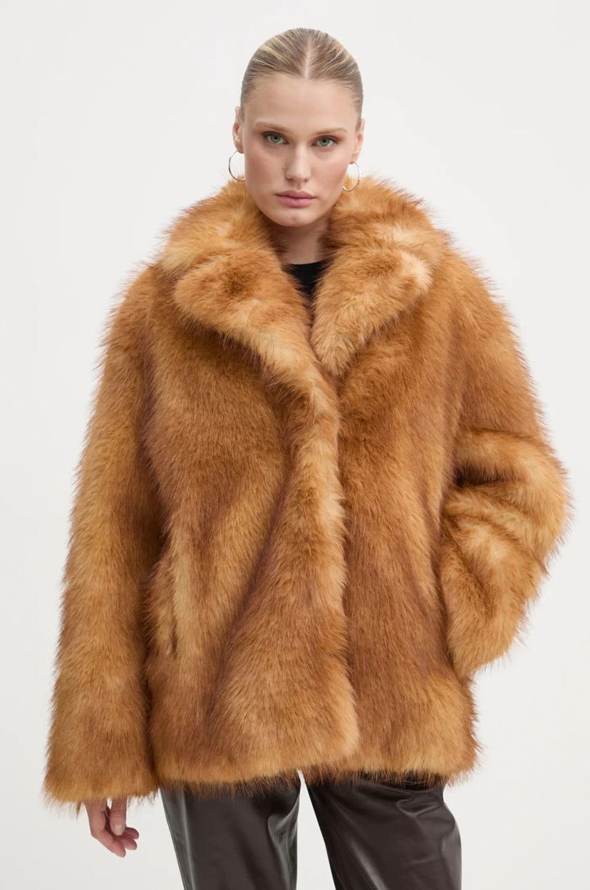 Kaputi STAND STUDIO Stand Studio Janice Faux Fur Jacket Smeđa | 61239.9156