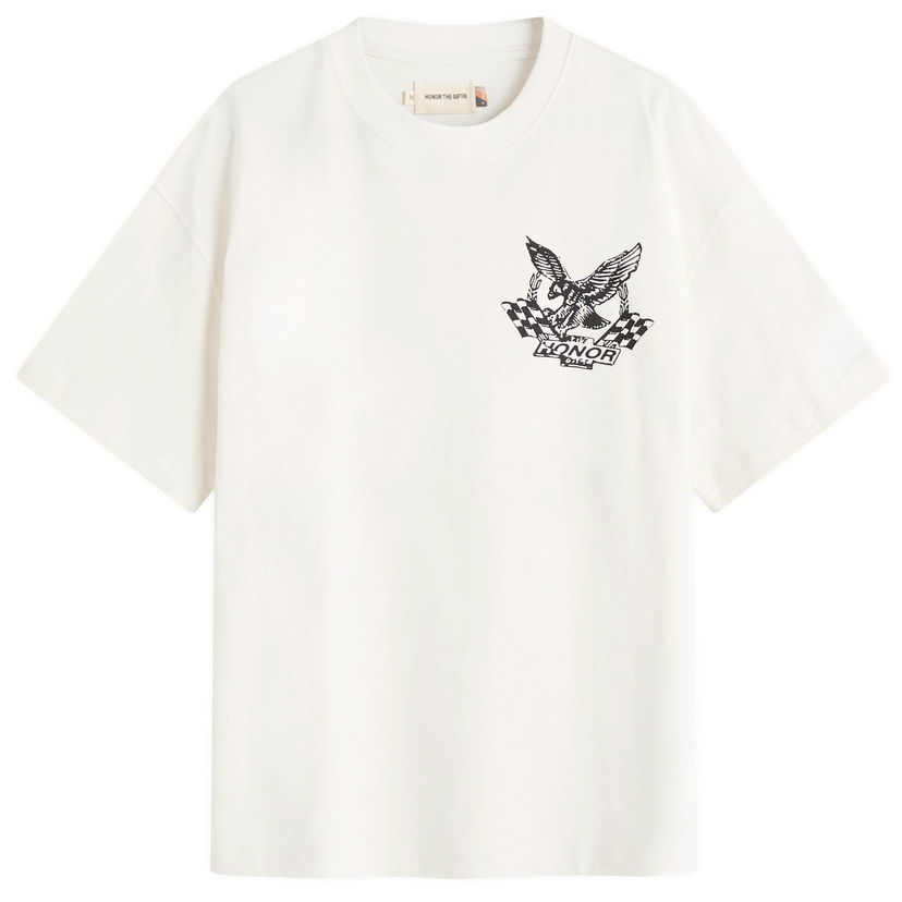 Majica kratkih rukava Honor The Gift Vintage Oil Graphic T-Shirt, Size Large Bijela | HTG250142-WHT