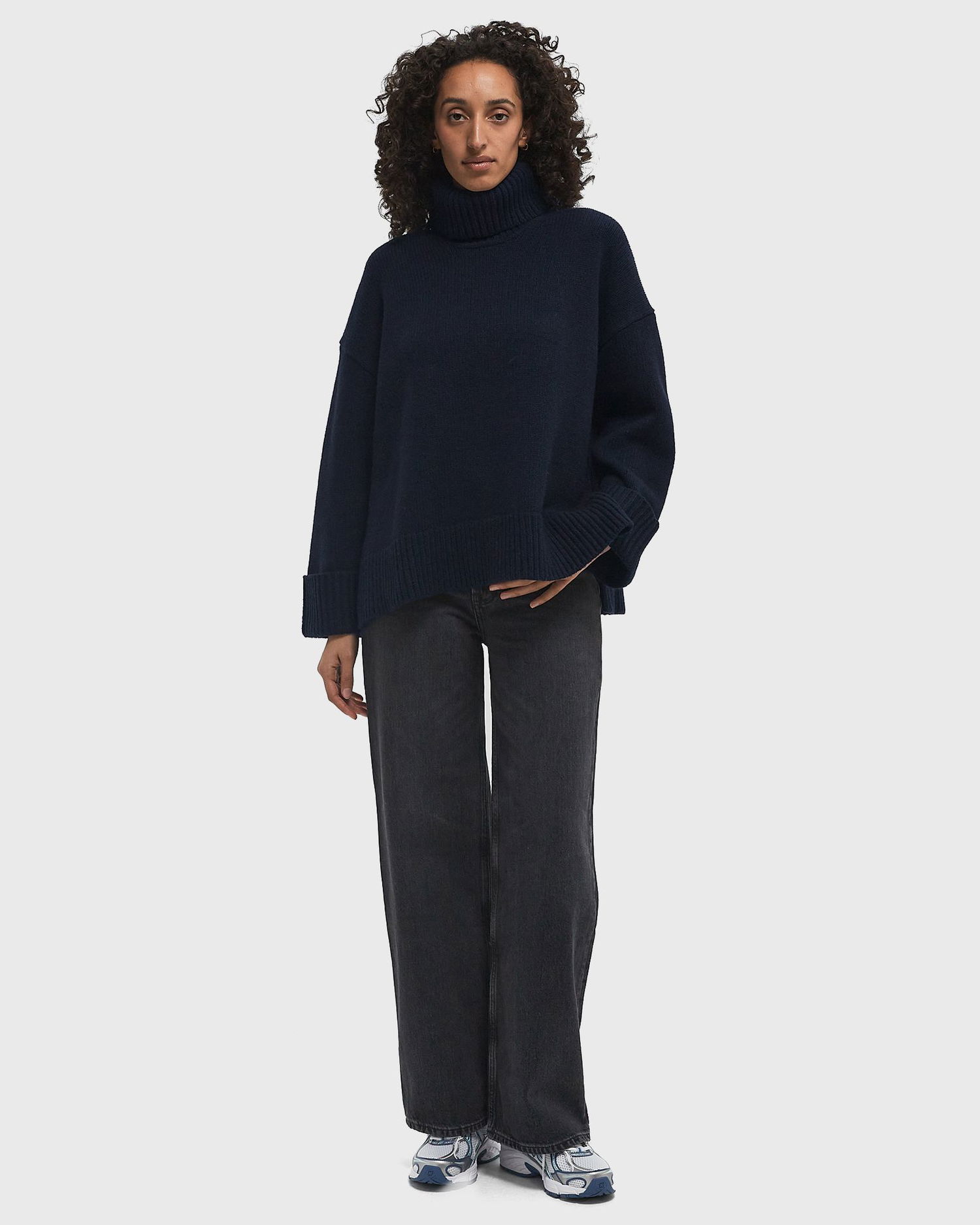 Džemper Samsoe Samsoe Samsøe & Samsøe SAKEIKU Turtleneck Sweater, Size M Tamnoplava | F24400069-SALUTE, 1