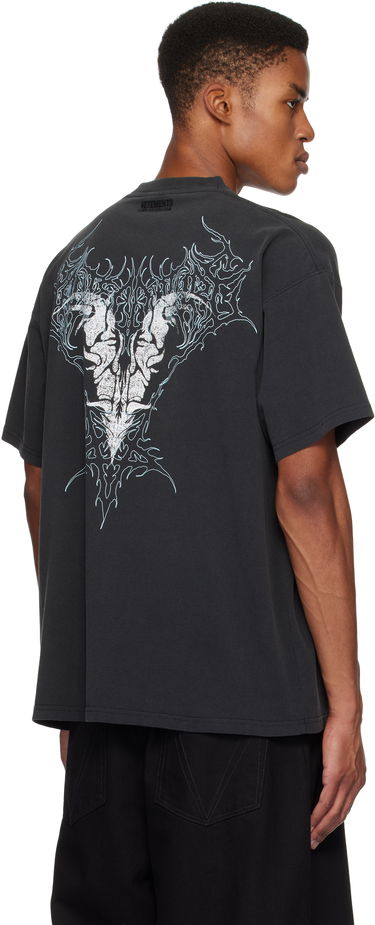 Majica kratkih rukava VETEMENTS Vetements Bone 'V' Graphic Regular T-Shirt Crna | UA66TR670B, 2