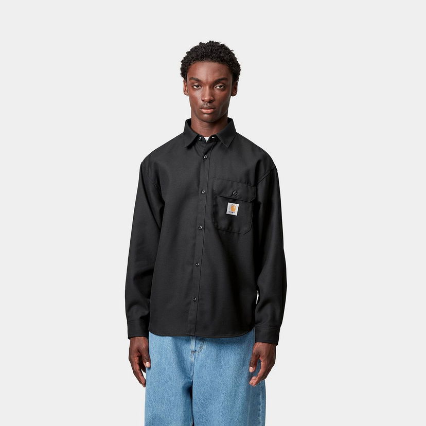 Košulja Carhartt WIP Carhartt WIP Ray Long Sleeve Shirt Crna | I035626_3