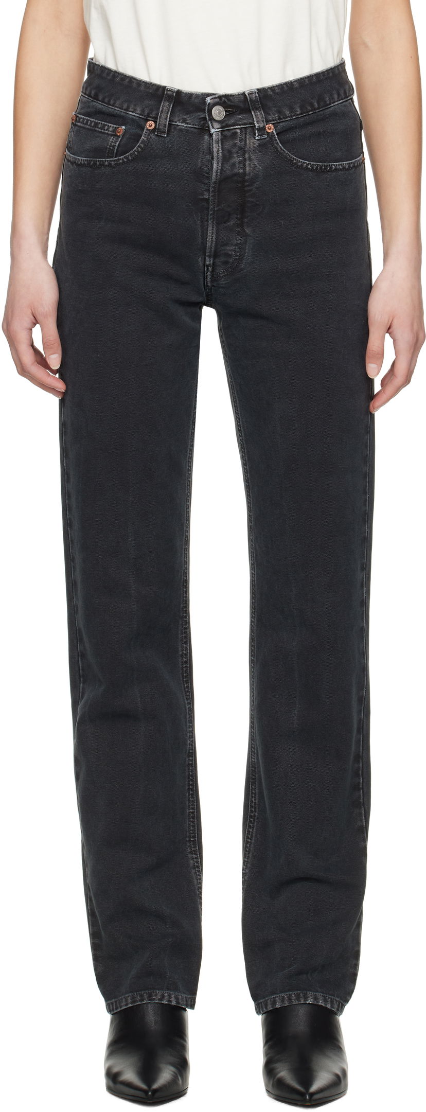 Jeans Maison Margiela MM6 Maison Margiela 5-Pocket Jeans Crna | S52LA0253 M35249