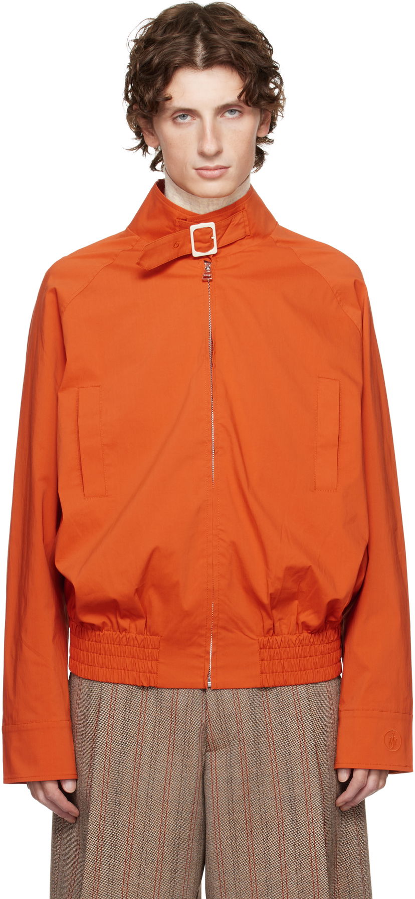 Bomber jakna JW Anderson JW Anderson Buckled Collar Harrington Jacket Narančasta | JK0393-PG1838