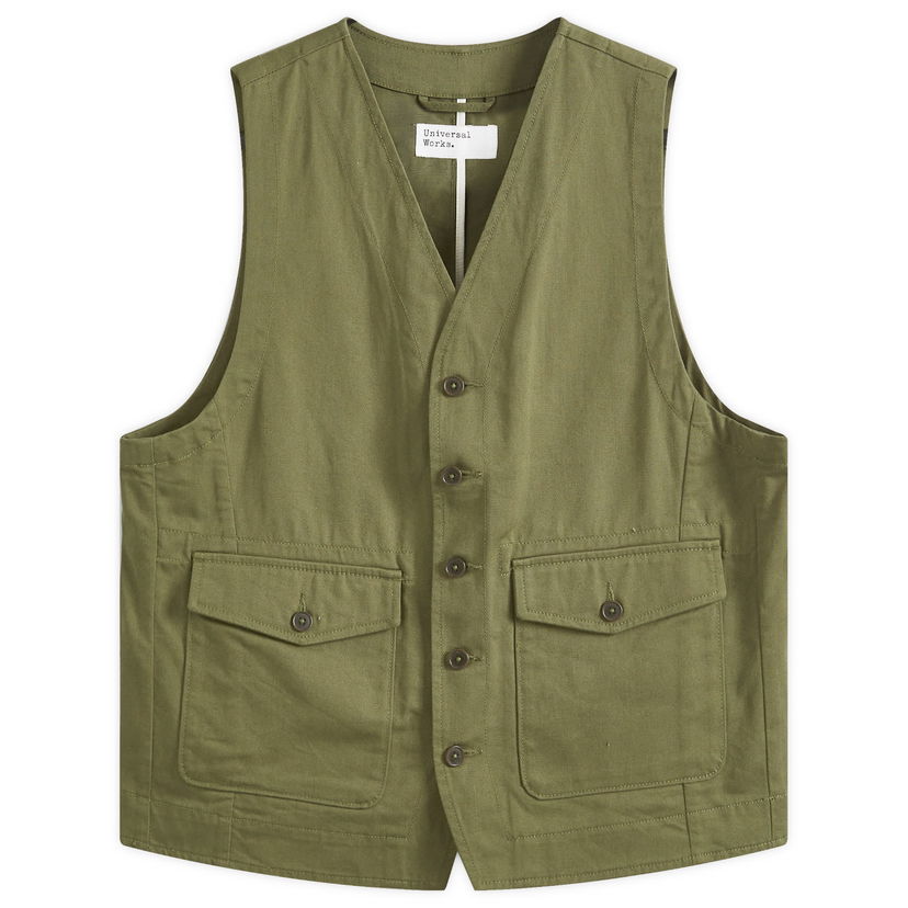 Prsluk Universal Works Universal Works Field Vest, Size Large Zelena | 00180-LOV