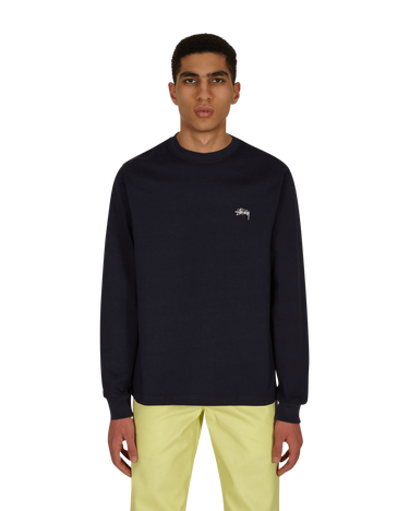 Majica kratkih rukava Stüssy Stock Logo Longsleeve T-Shirt Tamnoplava | 1140242 NAVY, 1