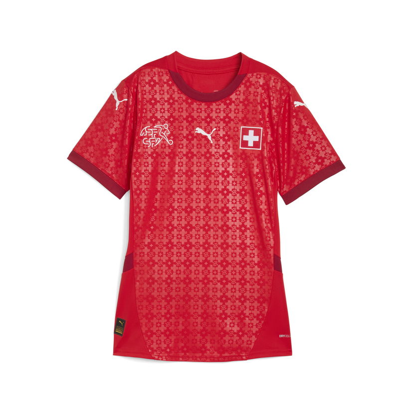 Dres Puma Switzerland Women's National Team 2025 Home Jersey Crvena | 782183_10