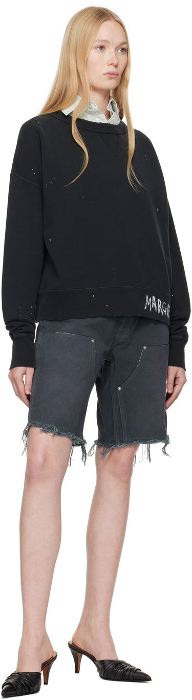 Džemper Maison Margiela Maison Margiela Graffiti Logo Sweatshirt Crna | S50GU0237 M25019, 3