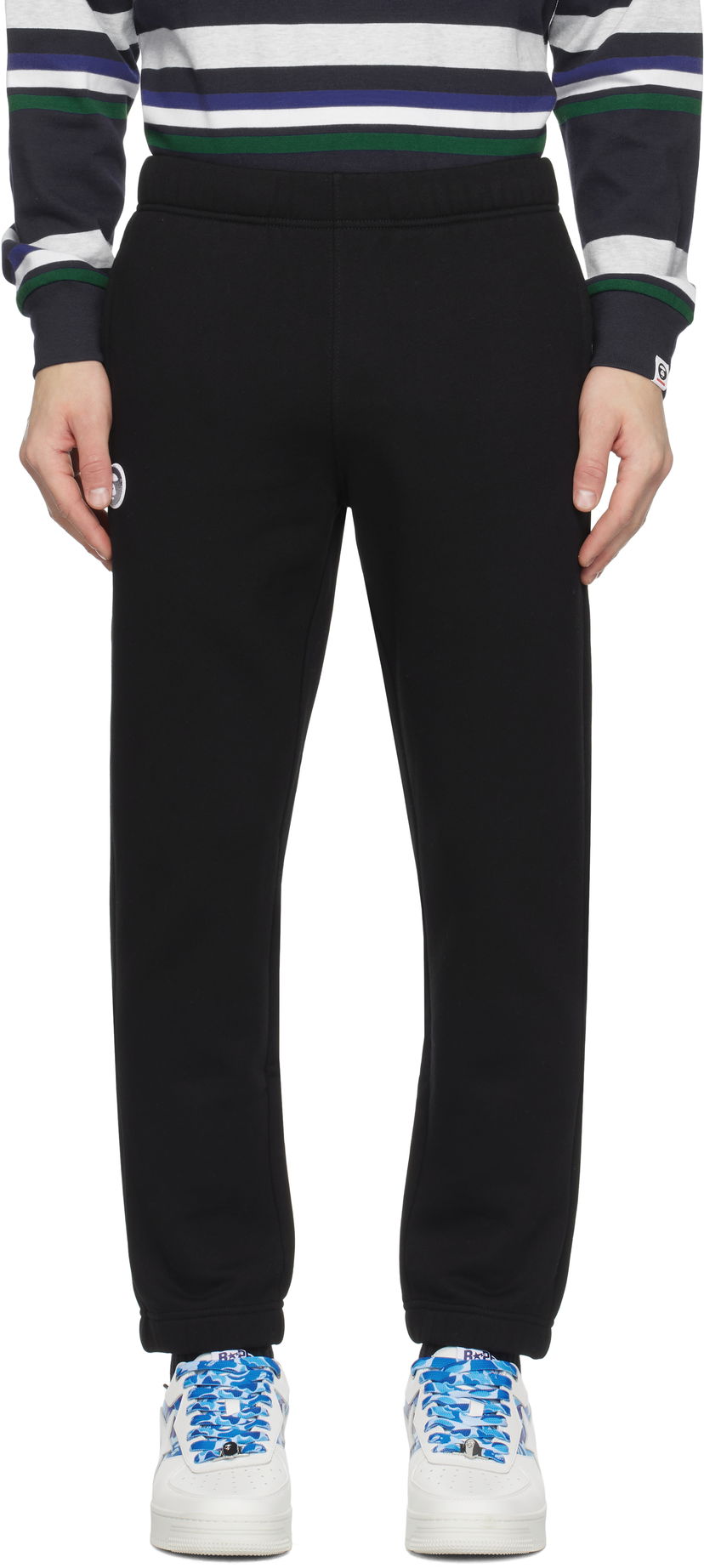 Trenirka AAPE by A Bathing Ape AAPE by A Bathing Ape Main Sweatpants Crna | AAPPTMB638XXNBKX