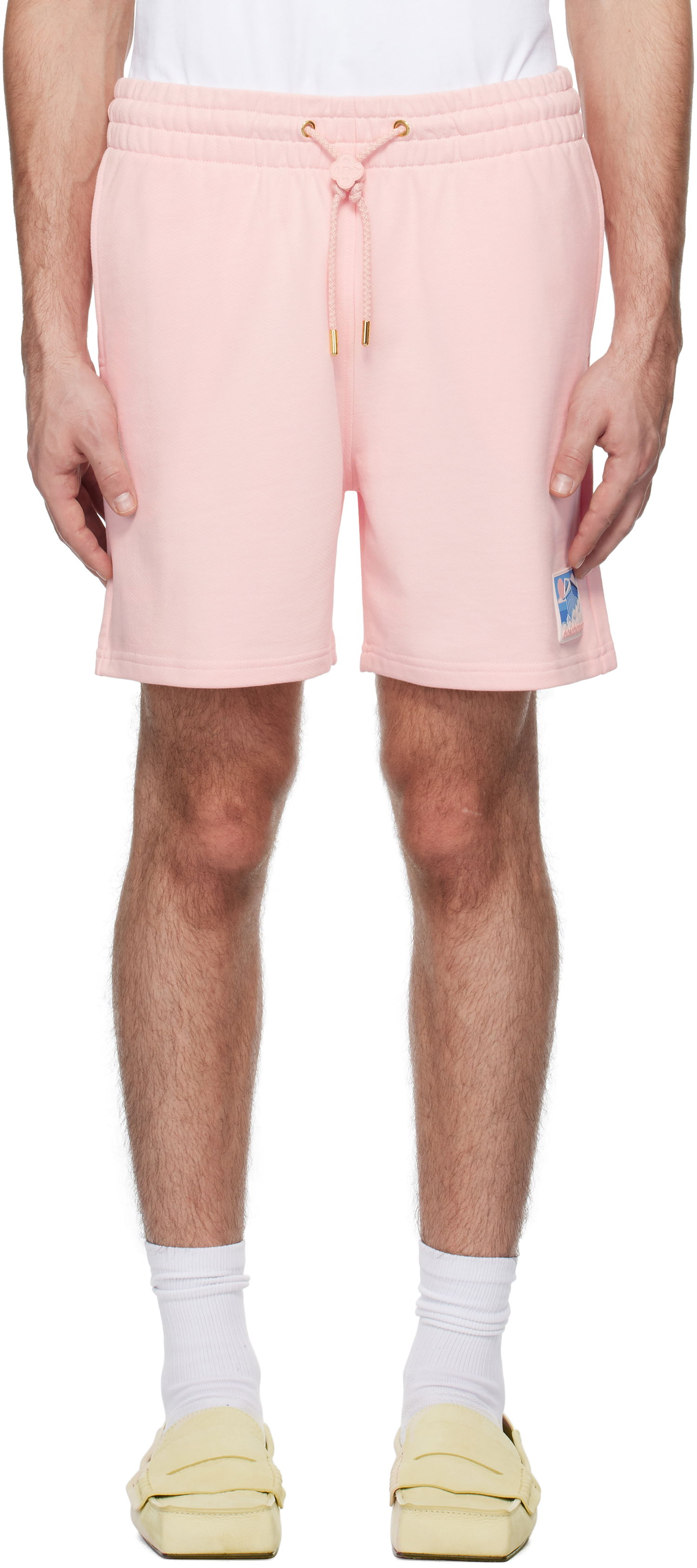 Kratke hlače Casablanca Temple Rubber Patch Shorts Ružičasta | MPS25-JTR-003-01, 0