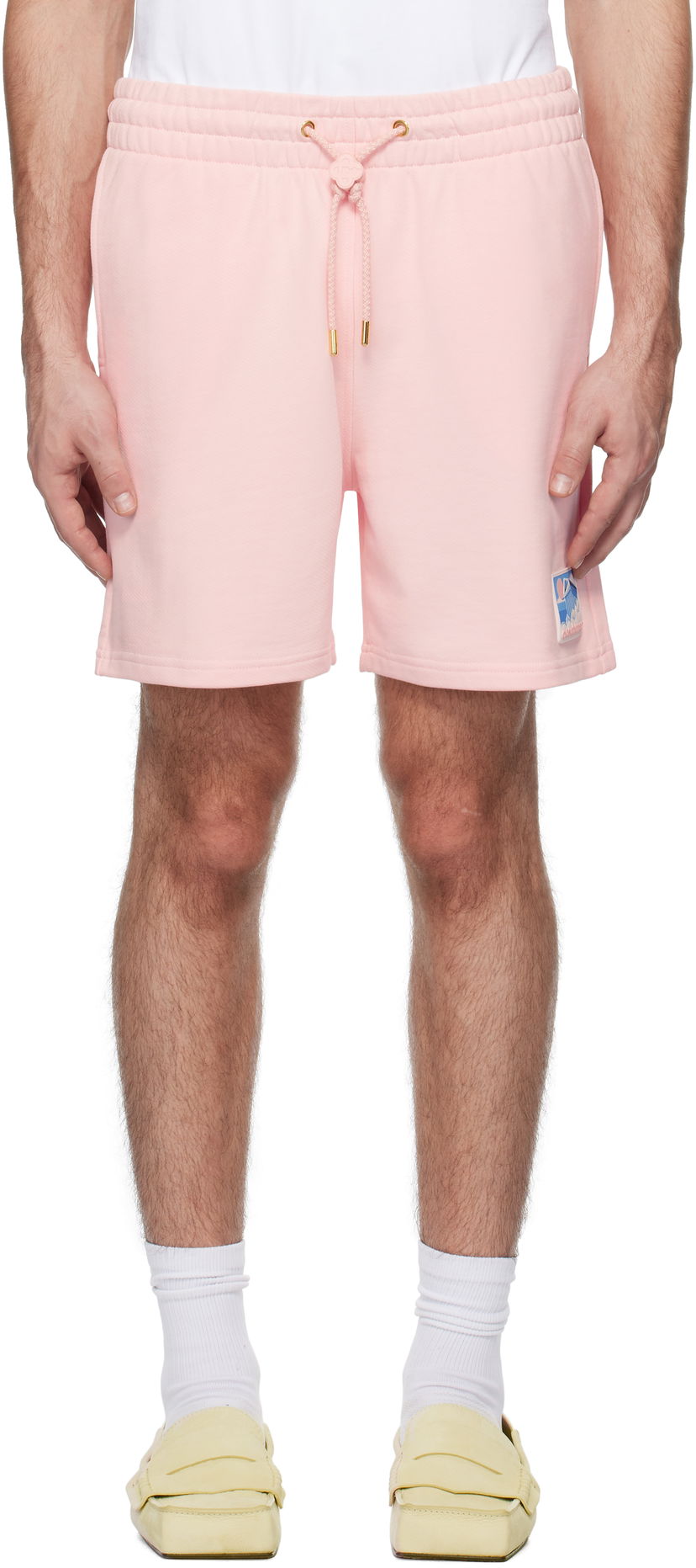 Kratke hlače Casablanca Temple Rubber Patch Shorts Ružičasta | MPS25-JTR-003-01