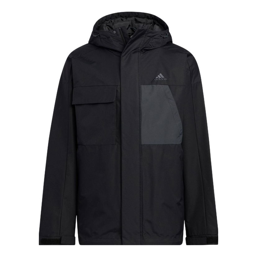 Parka adidas Originals Hooded Parka Crna | HN2135