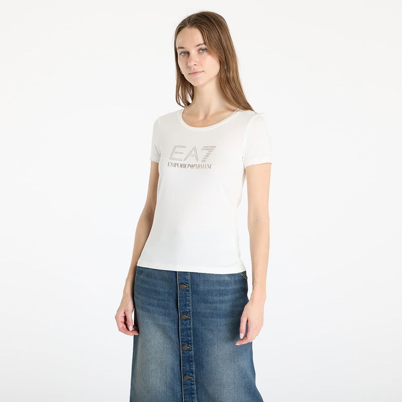 Majica kratkih rukava Emporio Armani EA7 Emporio Armani Women's Train Evolution Big Star T-Shirt Bijela | 8NTT67TJDQZU0005