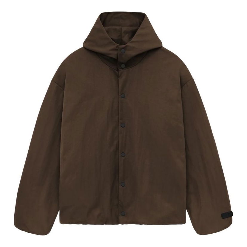 Jakna Fear of God Fear of God Essentials SS25 Nylon Hooded Coach Jacket Smeđa | 202HO246375F