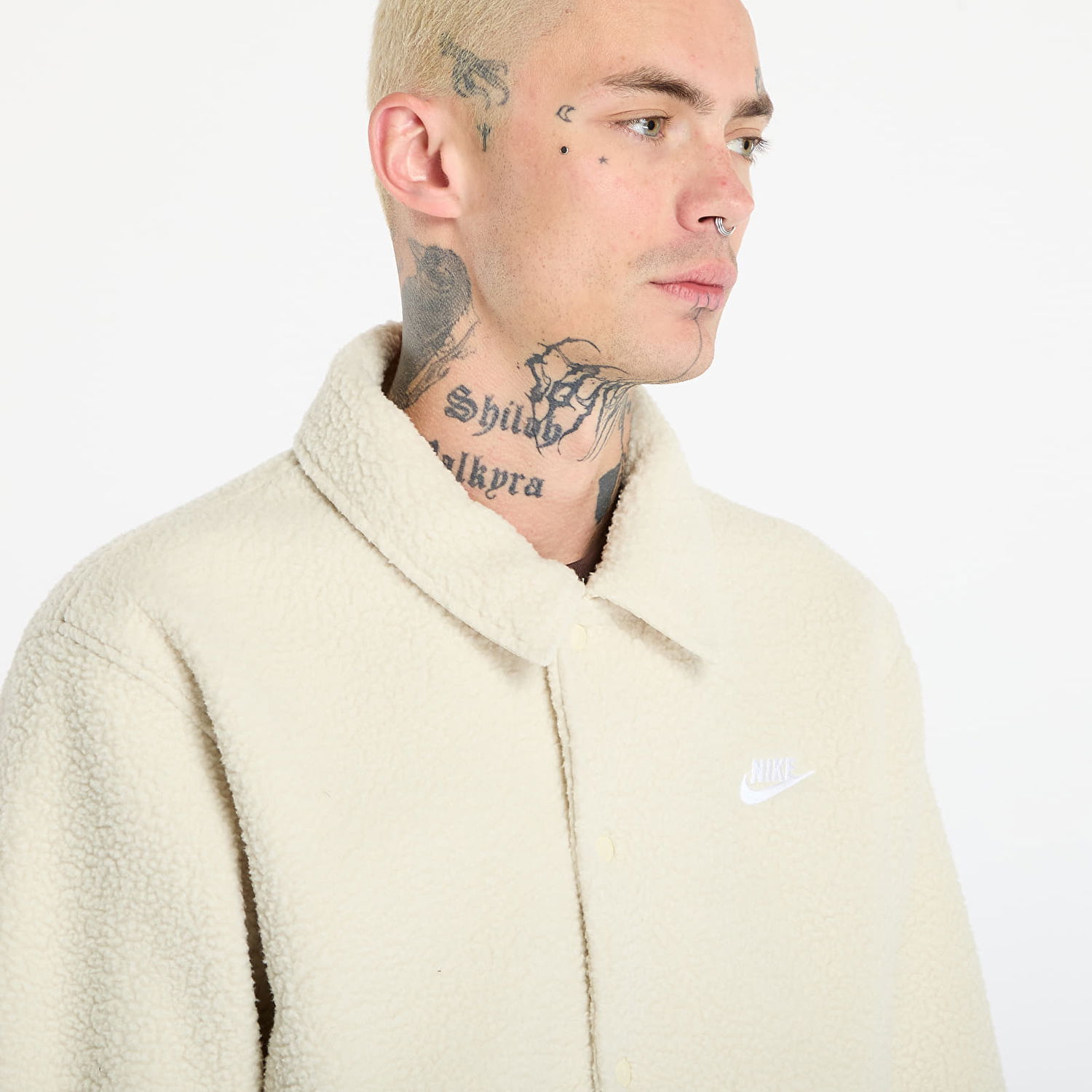 Jakna Nike Sportswear Club High-Pile Fleece Coaches Jacket Bež | HV1429-297, 1