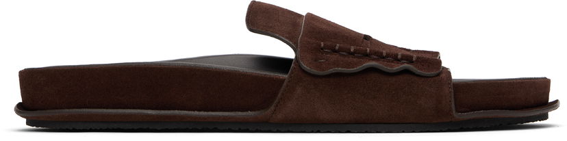 Odjeća Jacquemus Jacquemus Suede Loafer Sandals Smeđa | 25E251FO172-4354