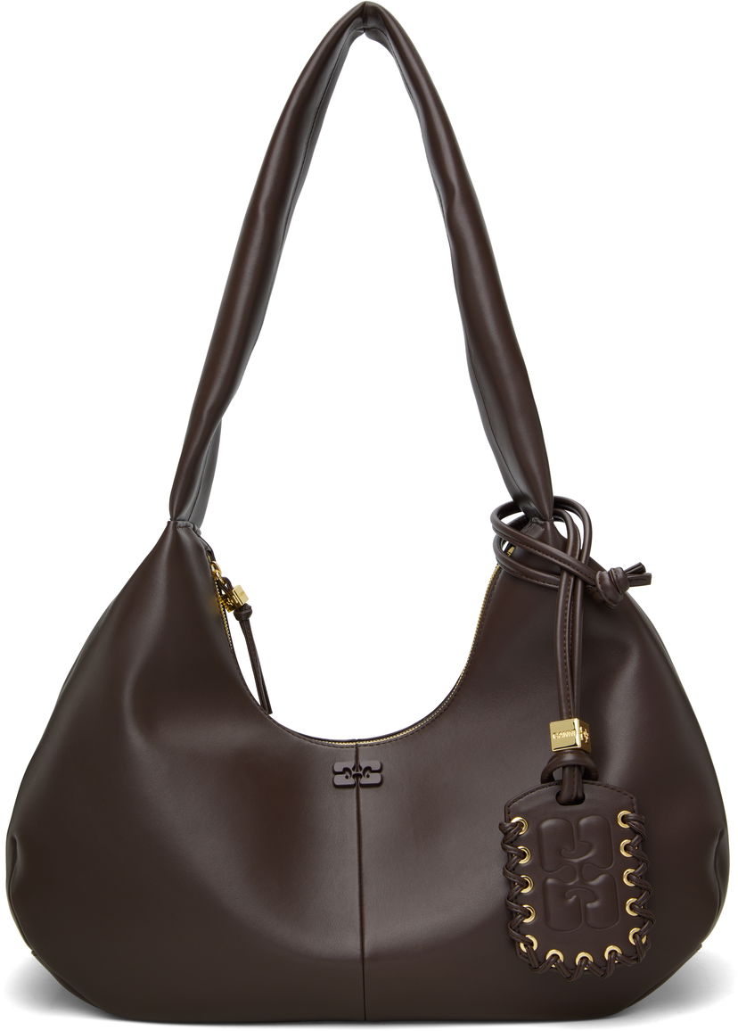 Ručna torbica GANNI GANNI Medium Shoulder Bag Smeđa | A6840